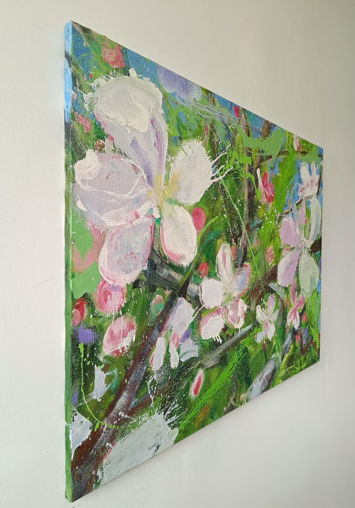 Gold Rush by Christophe Dupety - Contemporary painting, flora, colors For Sale 1
