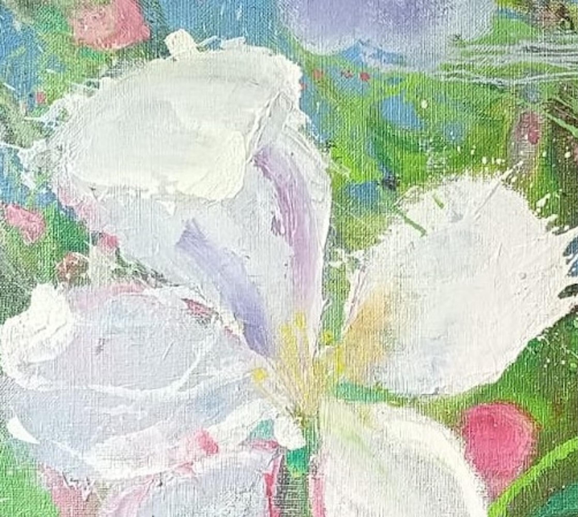 Gold Rush by Christophe Dupety - Contemporary painting, flora, colors For Sale 3