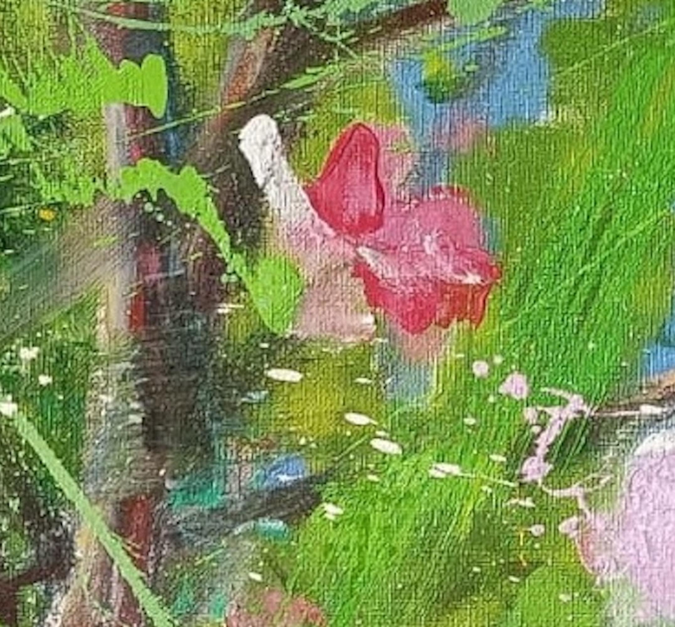 Gold Rush by Christophe Dupety - Contemporary painting, flora, colors For Sale 4