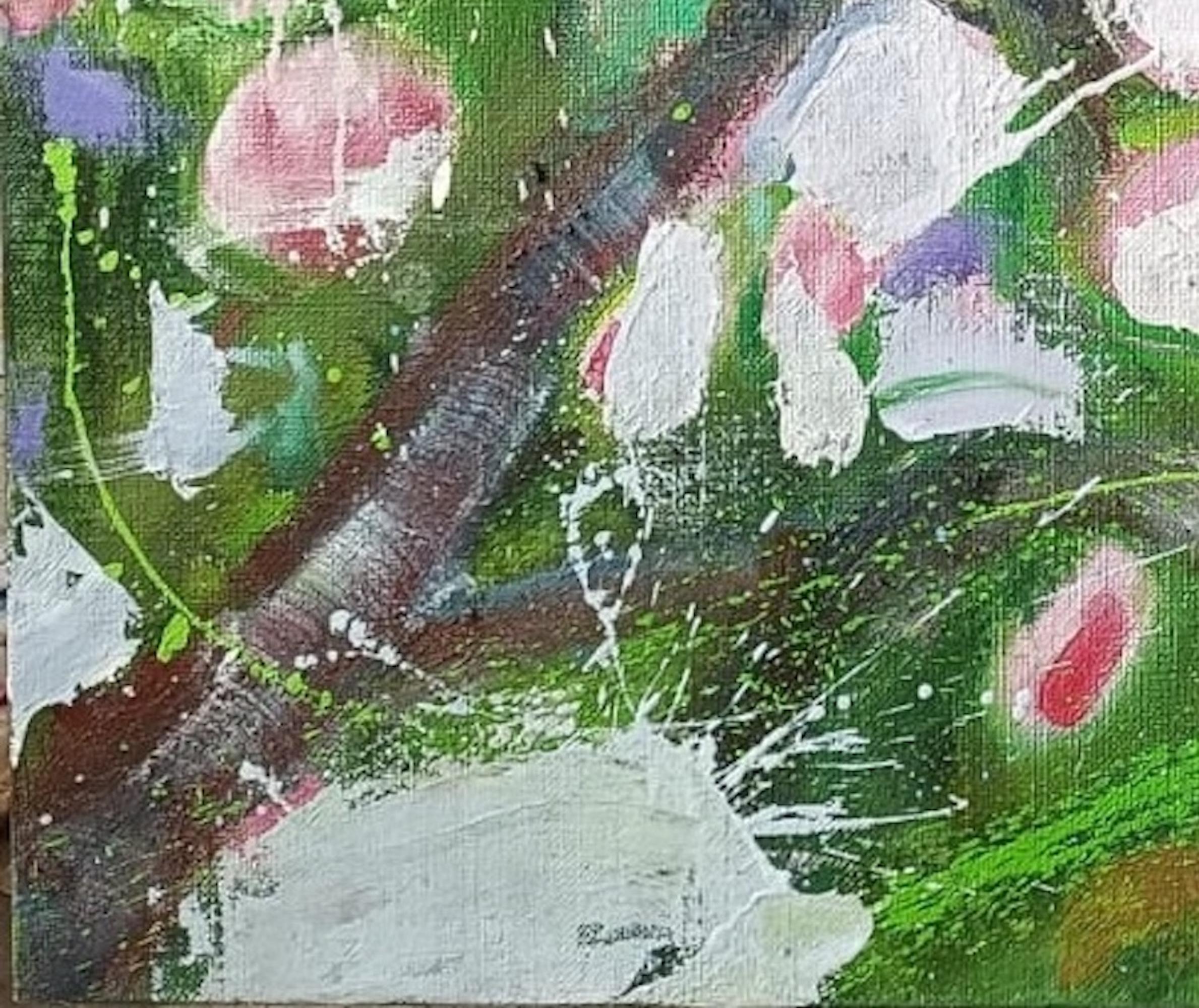Gold Rush by Christophe Dupety - Contemporary painting, flora, colors For Sale 6