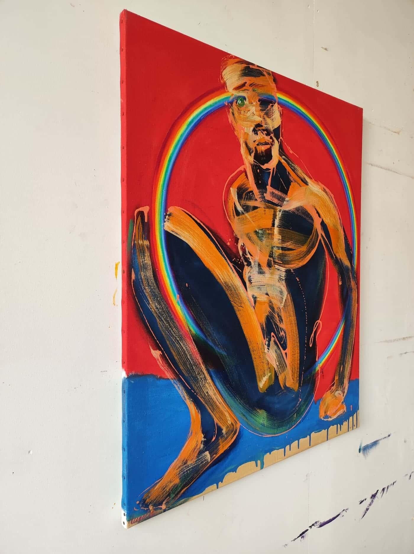 In der Sonne von Christophe Dupety - Männlicher Akt, Zeitgenössische Malerei im Angebot 2