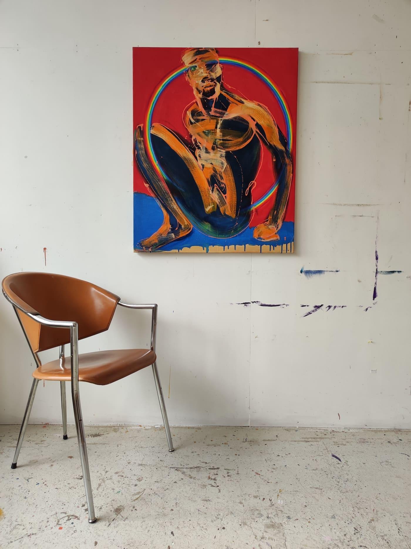 In der Sonne von Christophe Dupety - Männlicher Akt, Zeitgenössische Malerei im Angebot 3