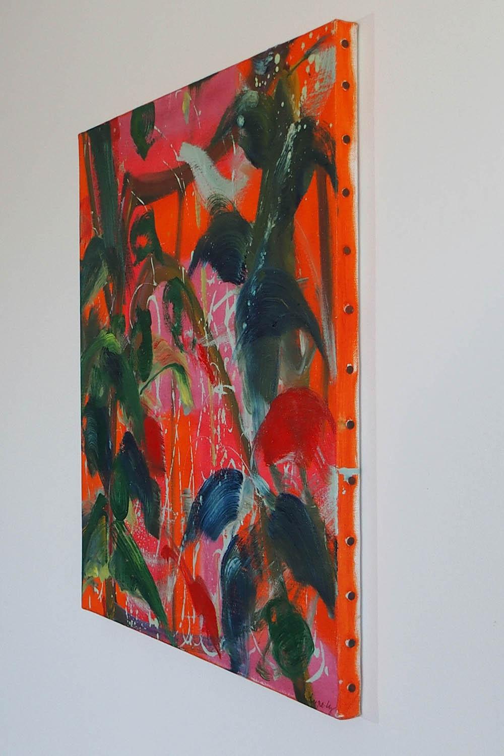 Saïgon by Christophe Dupety - Contemporary painting, Flora, Bright colors 2