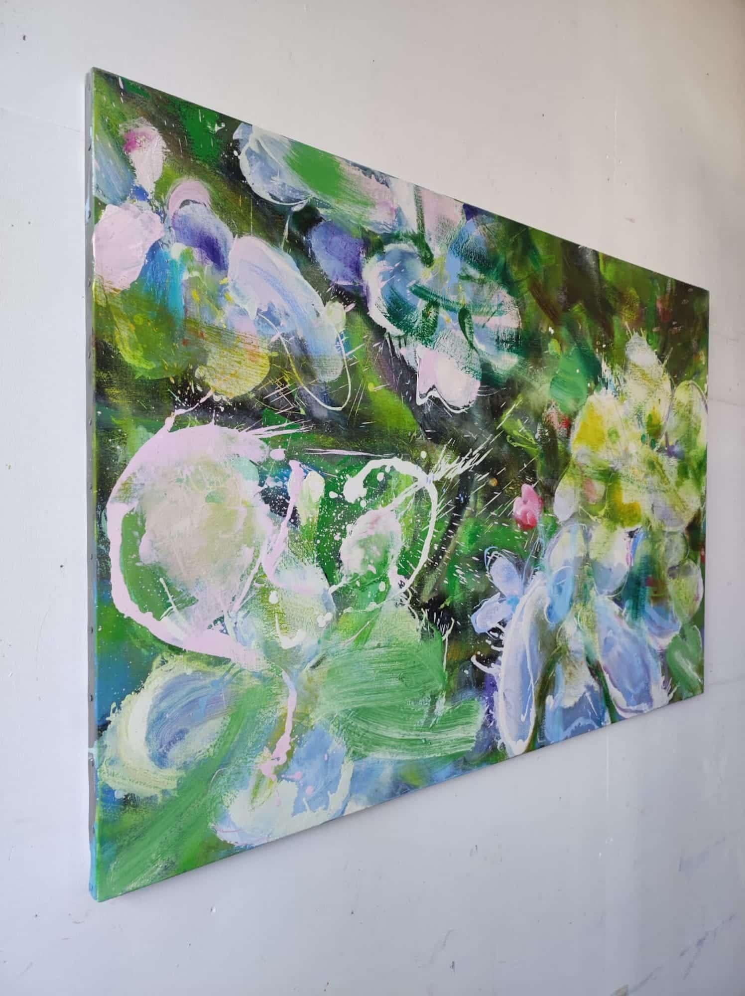 Frühling von Christophe Dupety - Zeitgenössische Malerei, Flora, helle Farben im Angebot 2