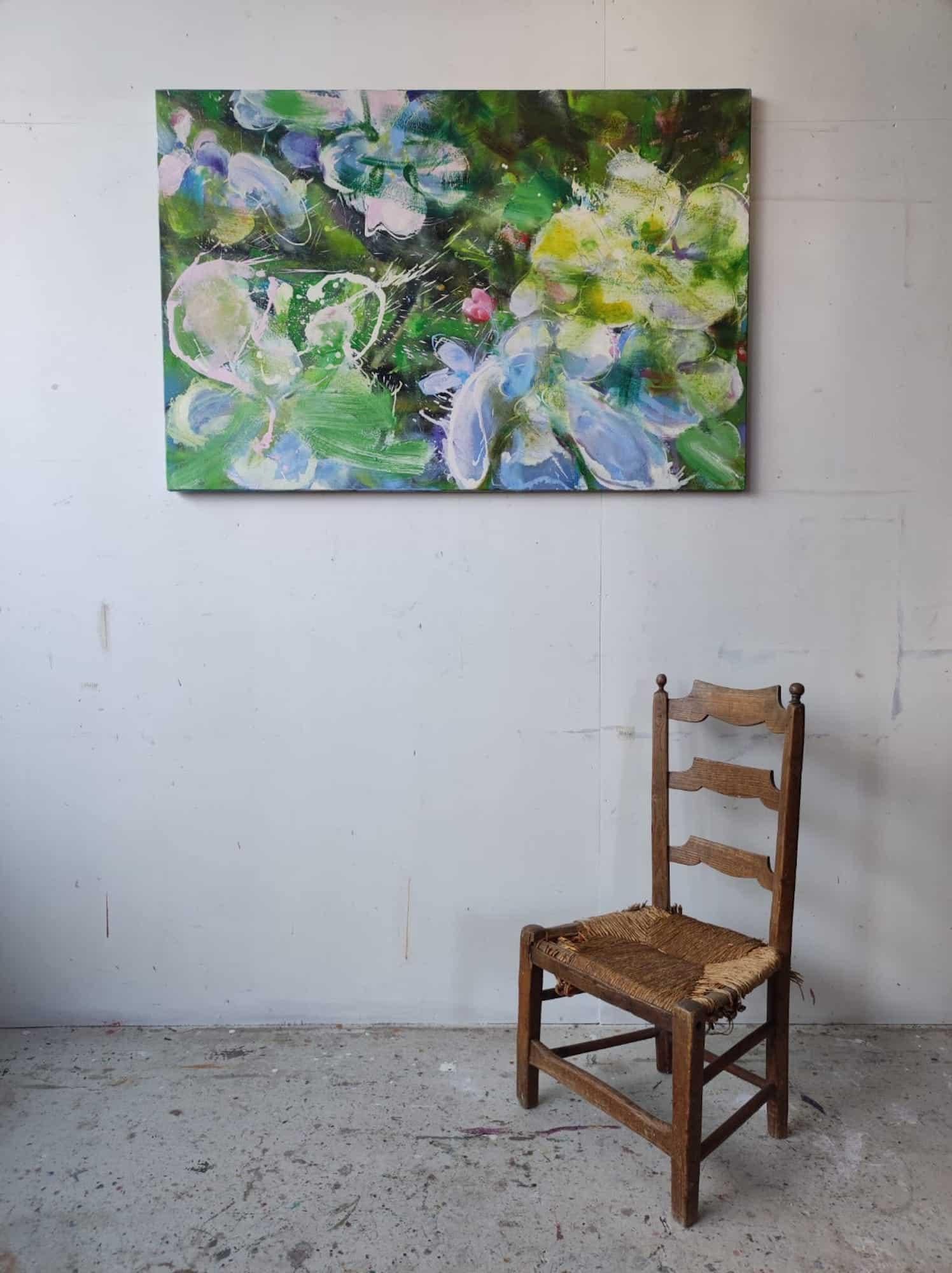Spring by Christophe Dupety - Contemporary painting, Flora, bright colors For Sale 3