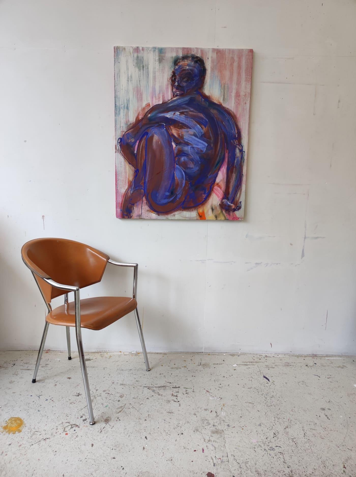 Entfesselt von Christophe Dupety - Männlicher Akt, Zeitgenössische Malerei im Angebot 2