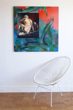 Wild by Christophe Dupety -  Male nude painting, oil on canvas, contemporary