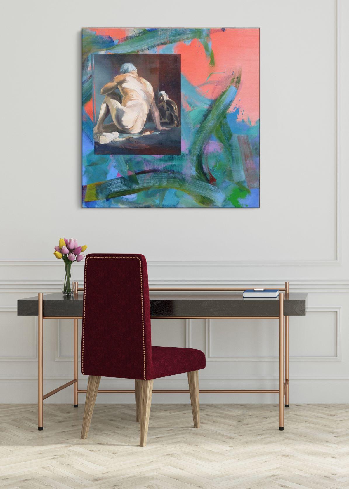 Wild von Christophe Dupety -  Männlicher Akt, Öl auf Leinwand, zeitgenössisch im Angebot 4