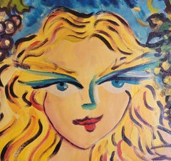 Christophe-Emmanuel Bouchet (1959-2021) Ölgemälde Damenportrait