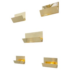 Apliques de pared de latón de Christophe Gevers: disponibles en 4 tamaños diferentes