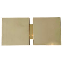 Christophe Gevers Original Vintage GE20 Brass Wall Sconce, circa 1975, Belgium.