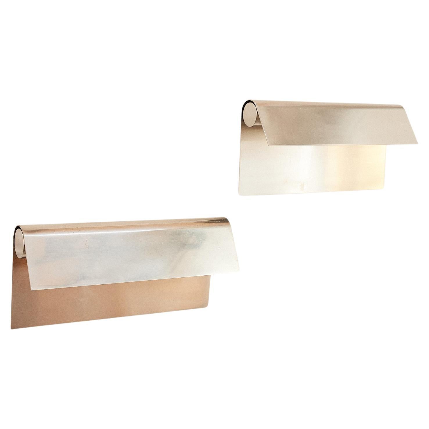 CHRISTOPHE GEVERS Pair of "GE 50" big wall lamps For Sale