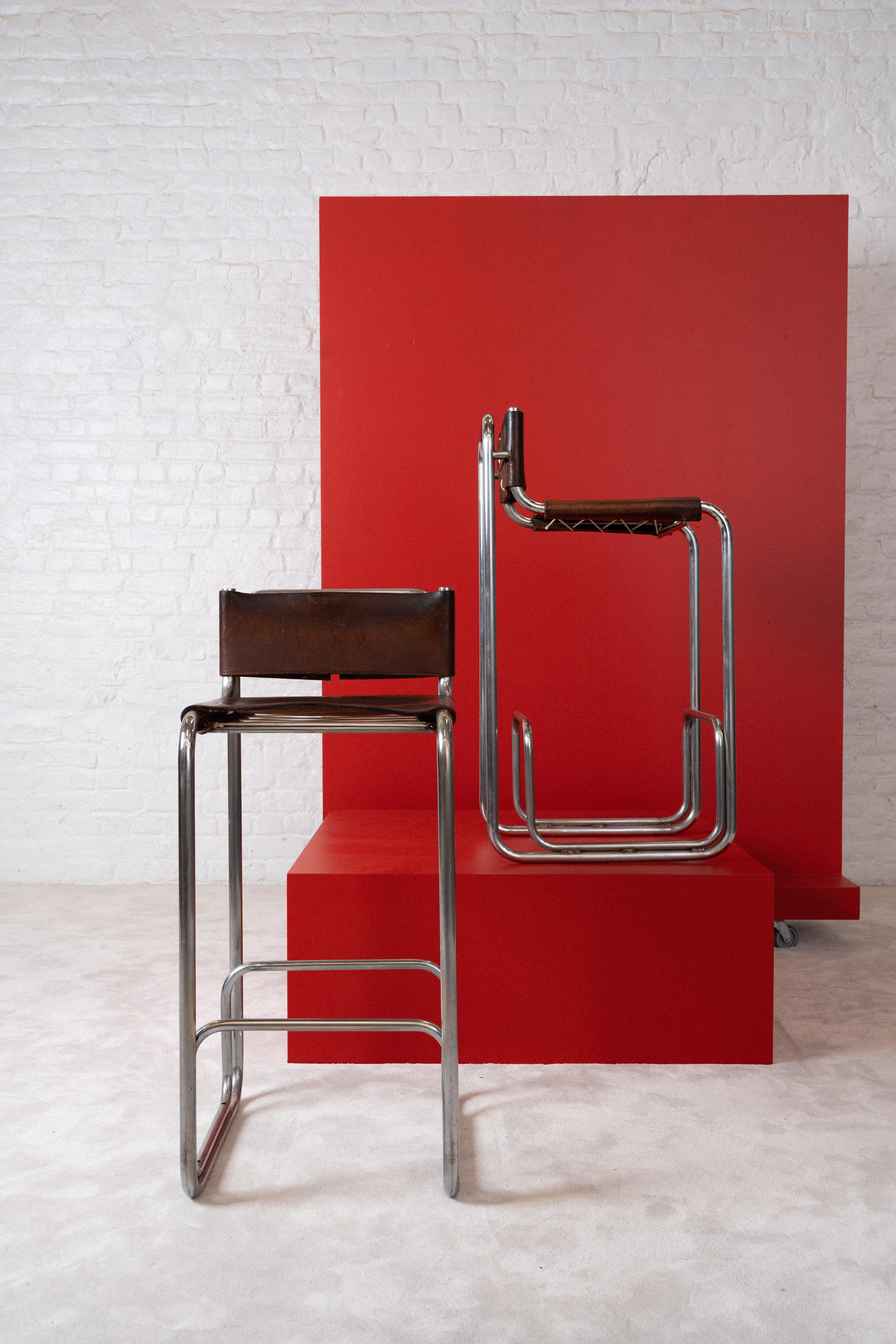 CHRISTOPHE GEVERS SET OF 4 Stools For Sale 1
