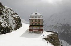 Belvedere Hotel 2, Blizzard 3 Serie von Christophe Jacrot, Landschaftsfotografie