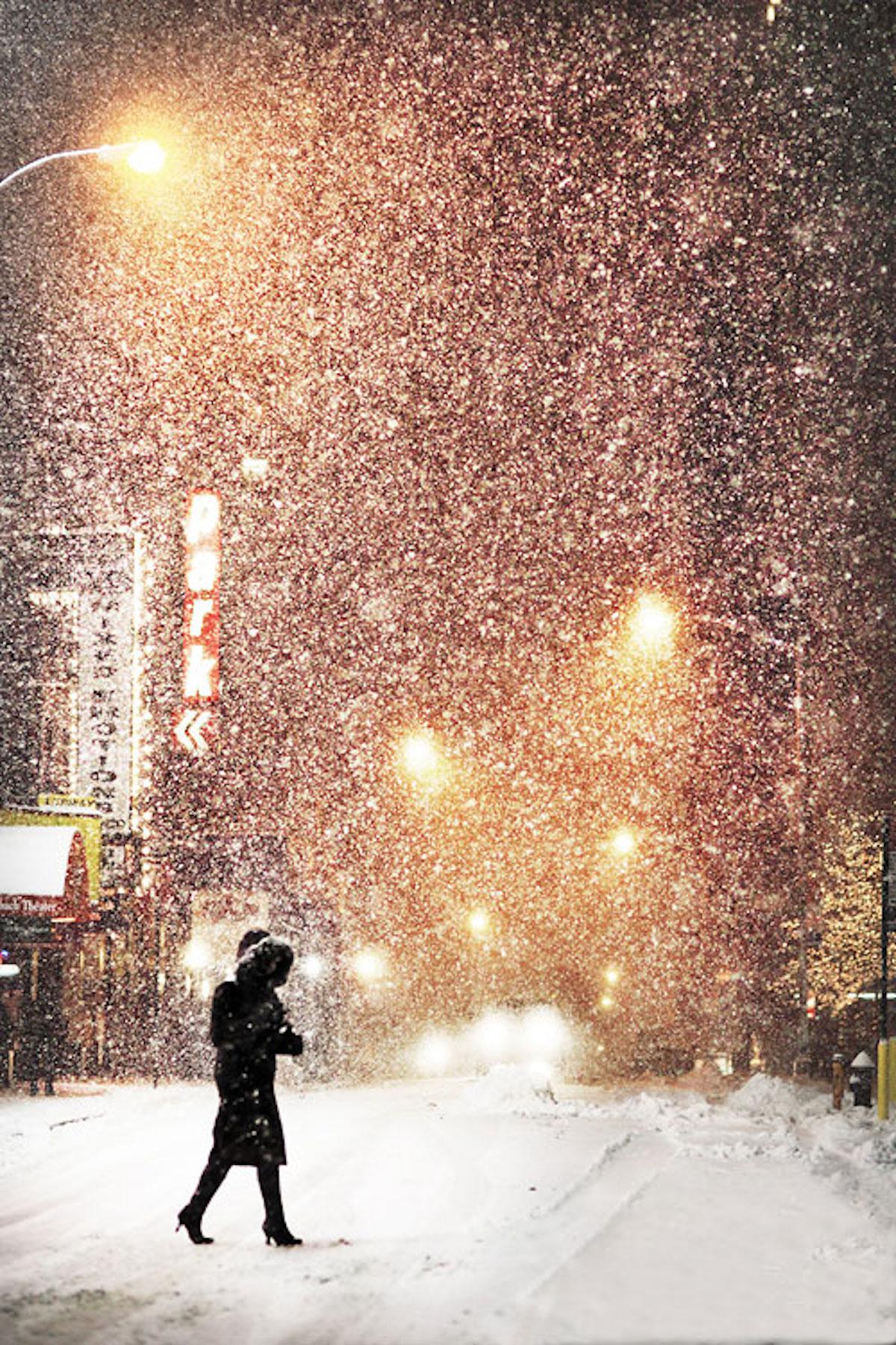 Coton -  Photography, Color Print, Snow, Winter, City, New York, Travel