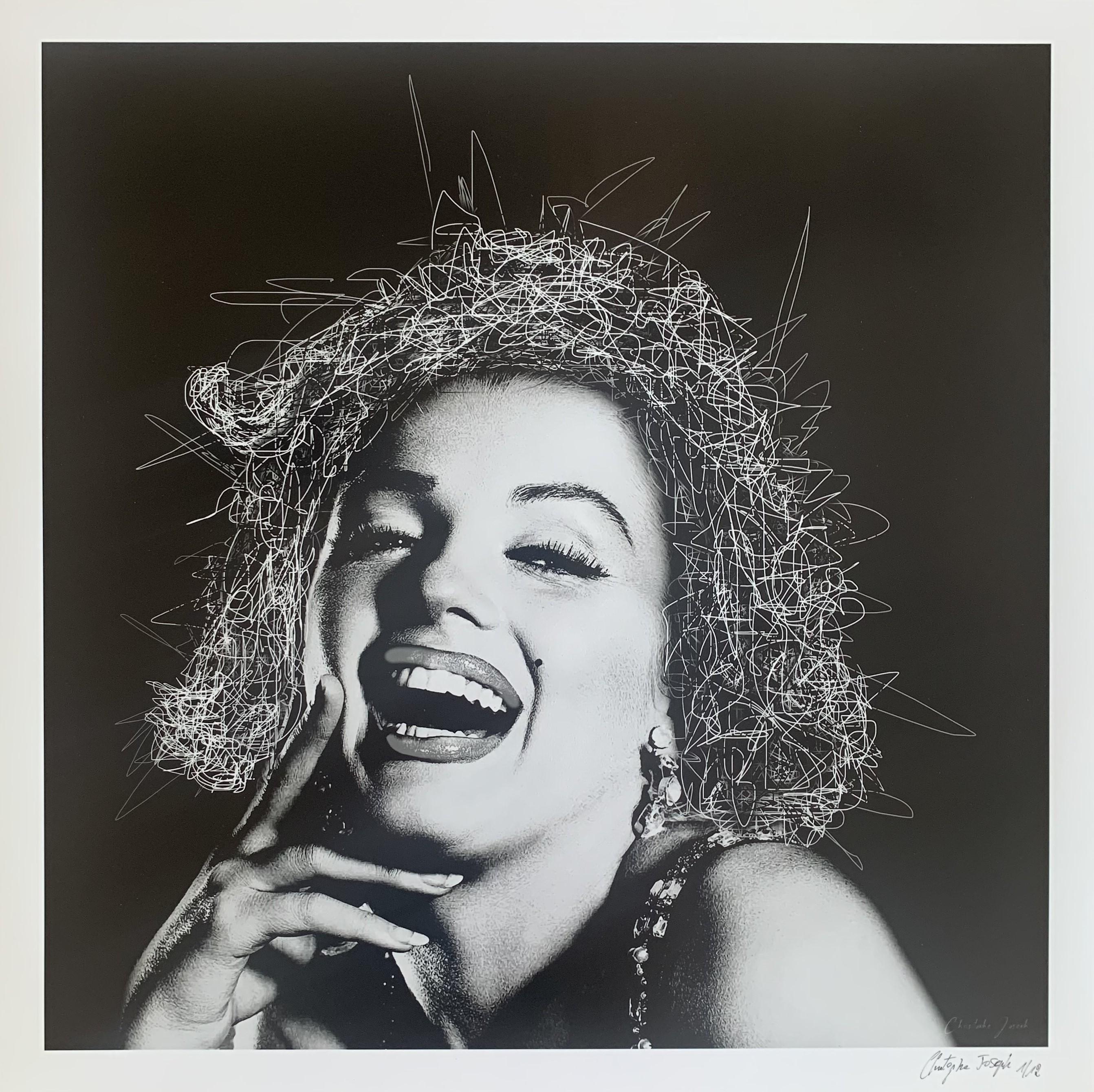 Christophe Joseph Portrait Print - MARILYN Pigment Print Signed and Numbered