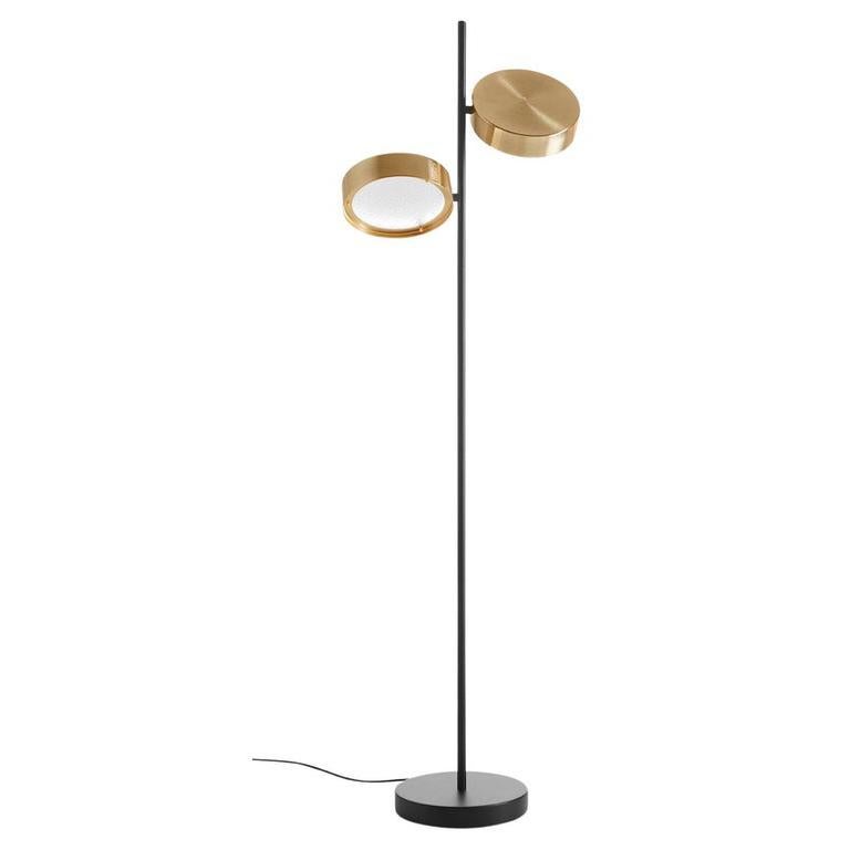 Christophe Pillet Stehlampe Berlin 323 Matt Schwarz von Oluce (Moderne) im Angebot