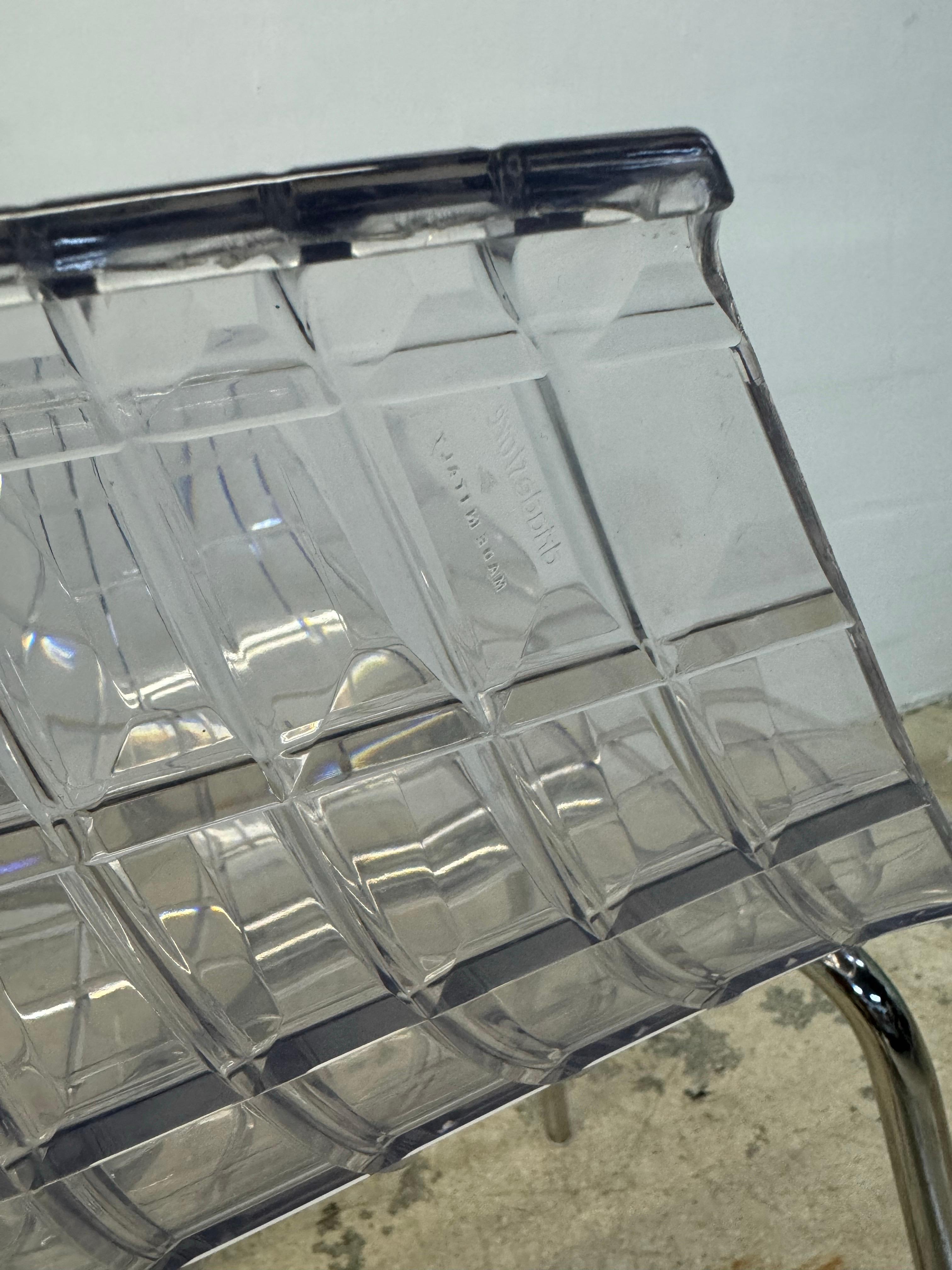Christophe Pillet “Meridiana” Transparent Dining Chairs for Dríade - Set of Four For Sale 5