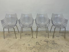 Christophe Pillet “Meridiana” Transparent Dining Chairs for Dríade - Set of Four