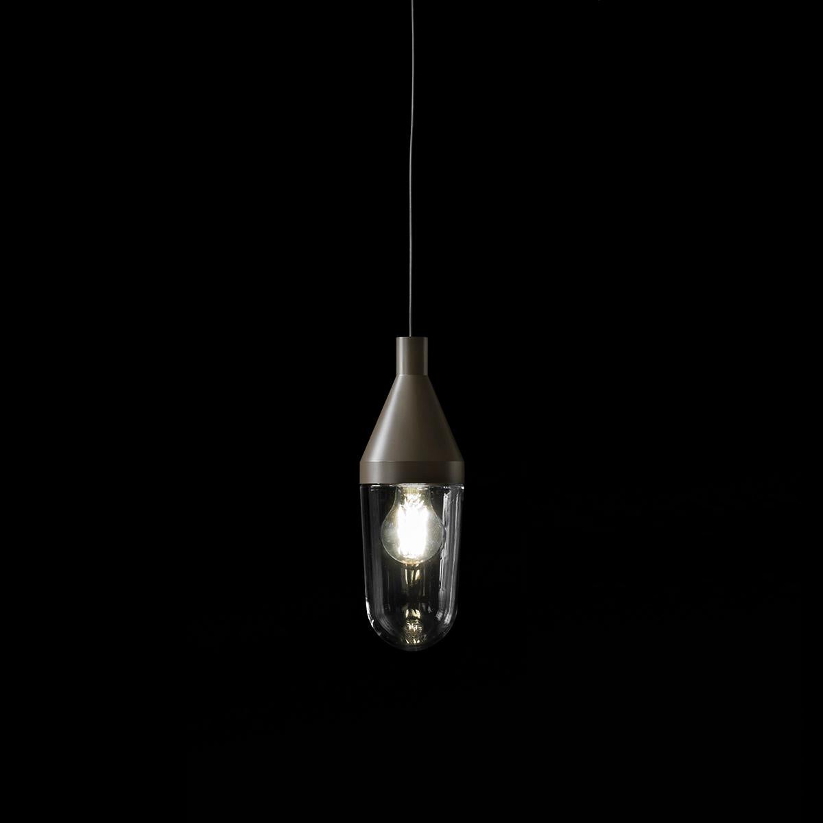 Mid-Century moderno Set di tre lampade a sospensione 'Niwa' Beige Grey di Christophe Pillet by Oluce in vendita