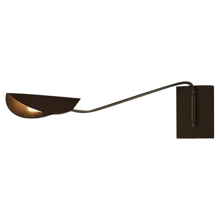 Christophe Pillet Small 
Plume
 Wall Lamp in Black Lacquered Metal by Oluce For Sale