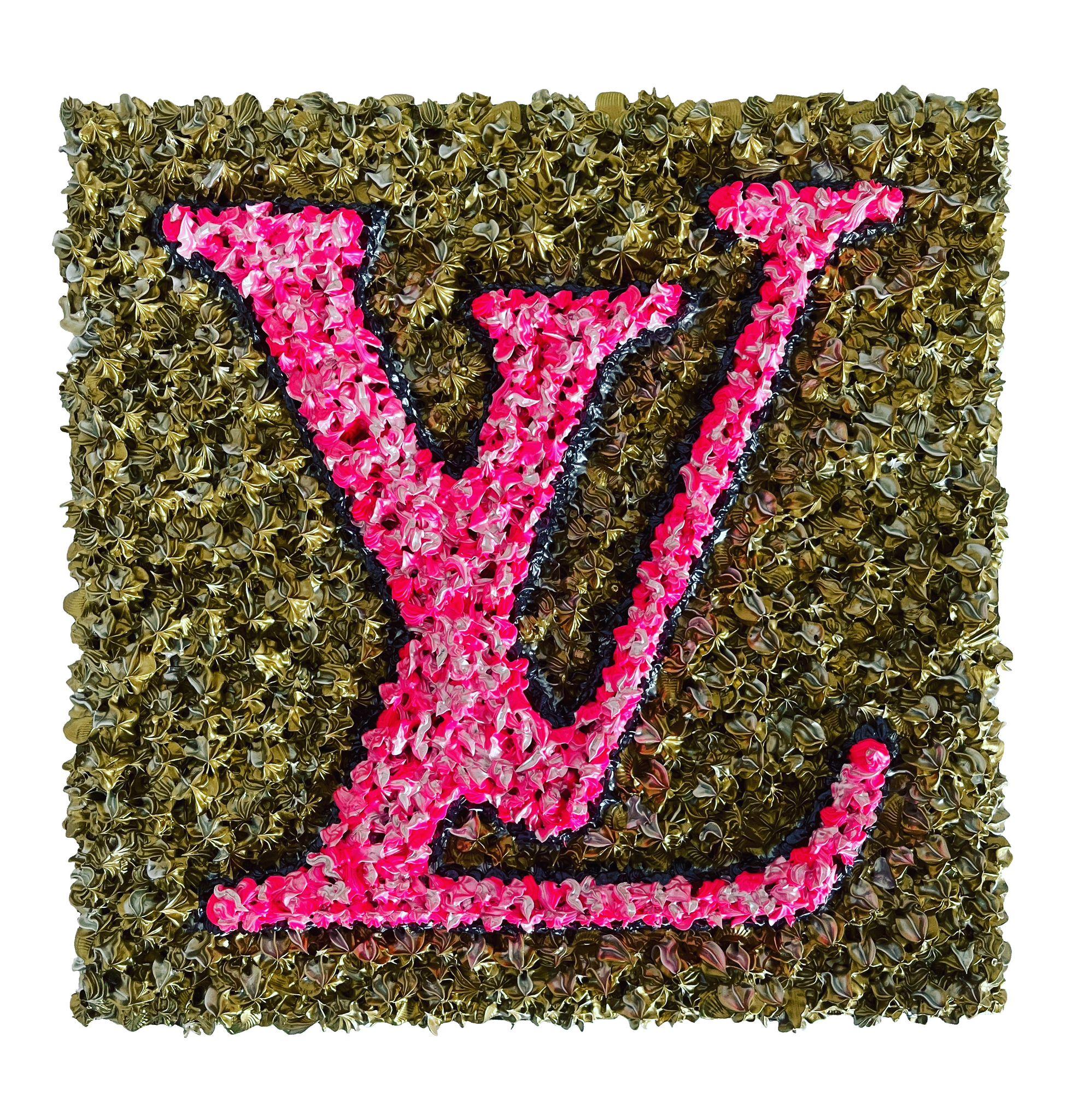 CHRISTOPHE S -  LV or et rose - Mixed Media Art de christophe sola