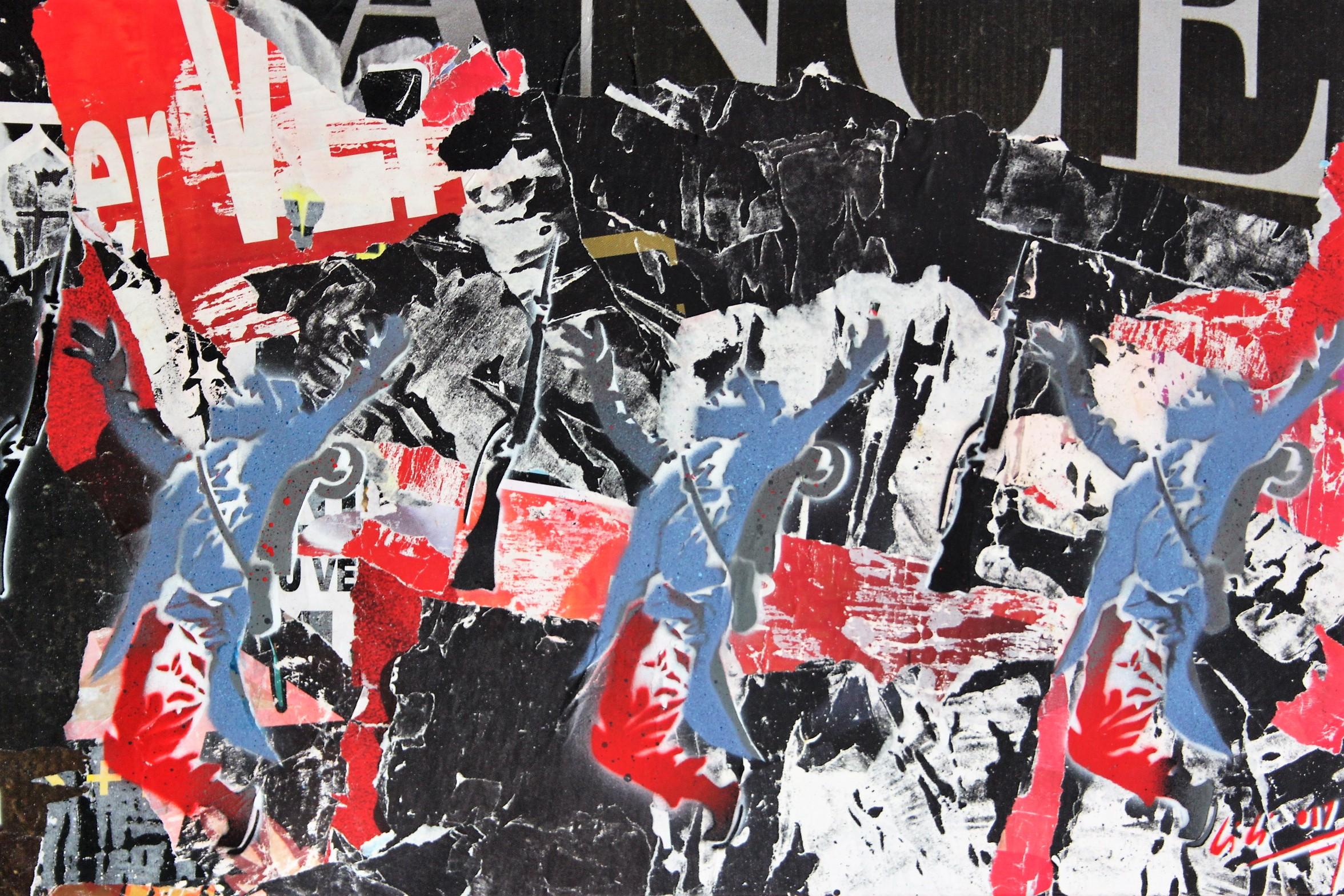 Abstract Painting di Christophe Stouvenel - Soldato Louis 14/18