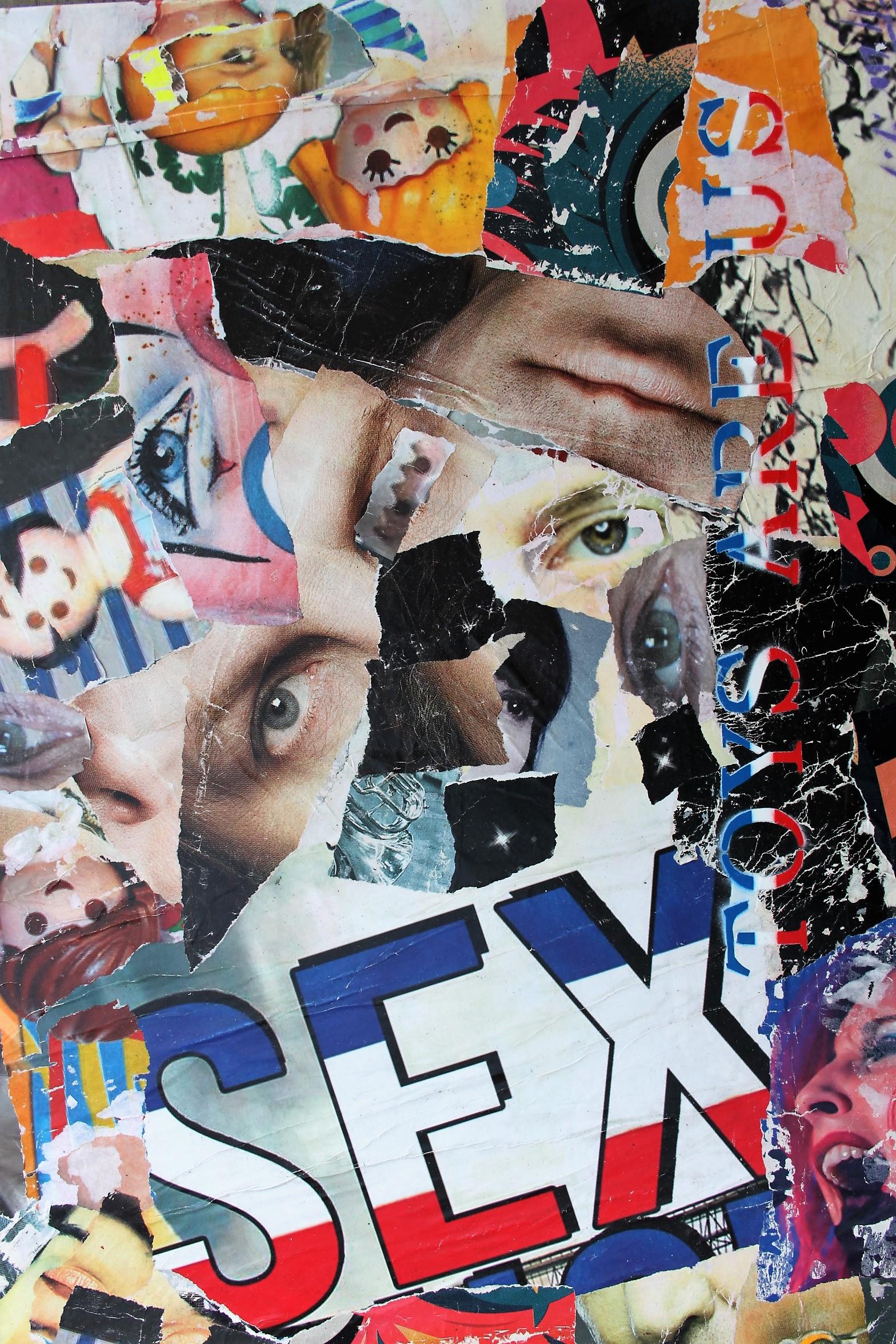 Toys is Us - Abstract Painting Beige di Christophe Stouvenel