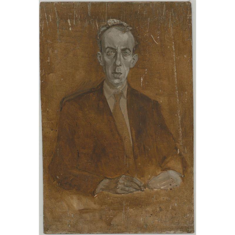 Christopher Alexander (1926-1982) - Mid 20th Century Oil, The Gentleman 1