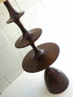 Christopher Anthony Ltd. "Metro" Table Lamp in Polished Walnut