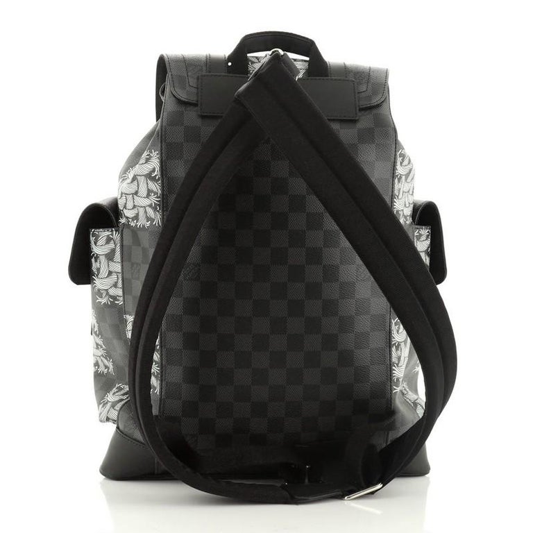 Louis Vuitton Christopher Backpack Limited Edition Damier Graphite Giant PM  at 1stDibs