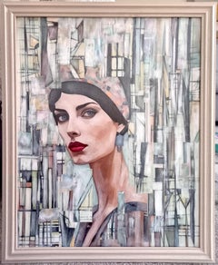 Eva.  Contemporary Figurative Mixed Media Painting