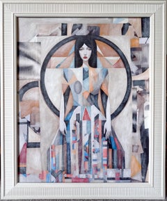 Her Circle of Control.  Contemporary Figurative Painting