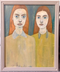 Aoife und Clodagh:  Zeitgenössisches figuratives Ölgemälde