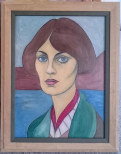 "Bridgett"  Pittura ad olio figurativa contemporanea