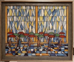 City Rain, Contemporary Abstract Oil Painting