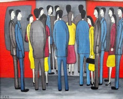 Morning Rush. Contemporary Figurative Oil Painting