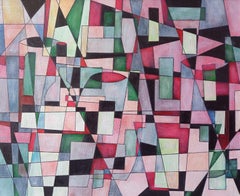 Natura morta II.  Pittura ad olio astratta contemporanea