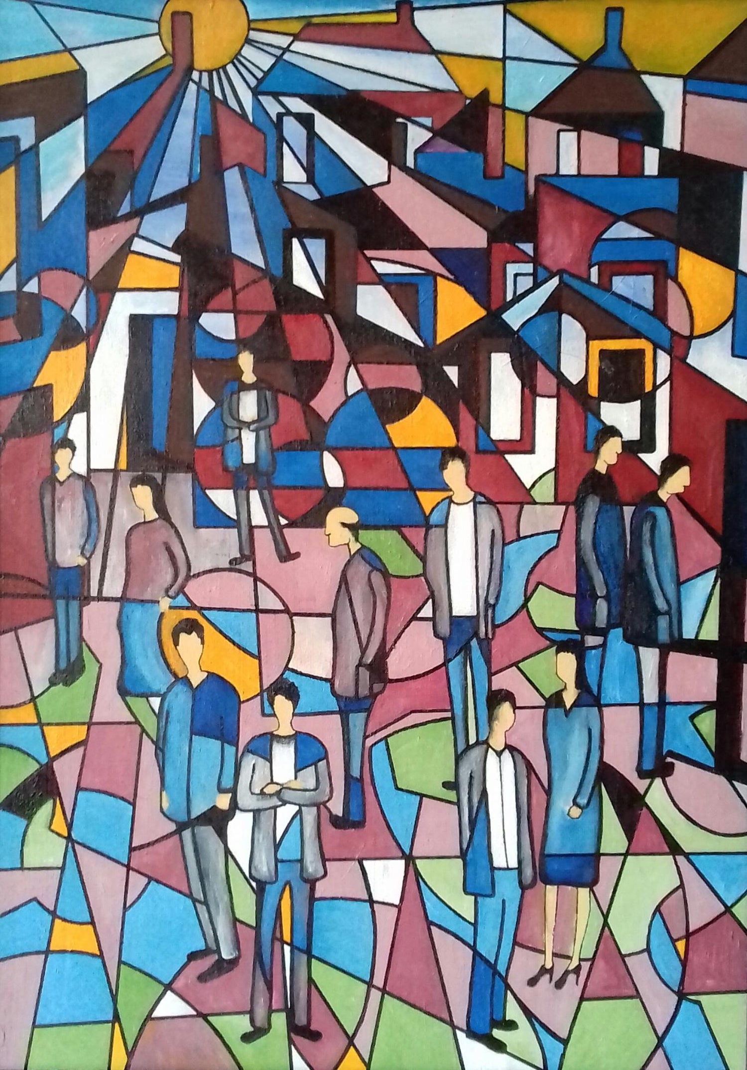 Christopher Barrow Summer In The City Contemporary Figurative Oil Painting For Sale At 1stdibs Christopher Barrow Summer In The City Contemporary Figurative Oil Painting For Sale At 1stdibs