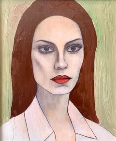 "Violet"  Contemporary Figurative Oil Painting
