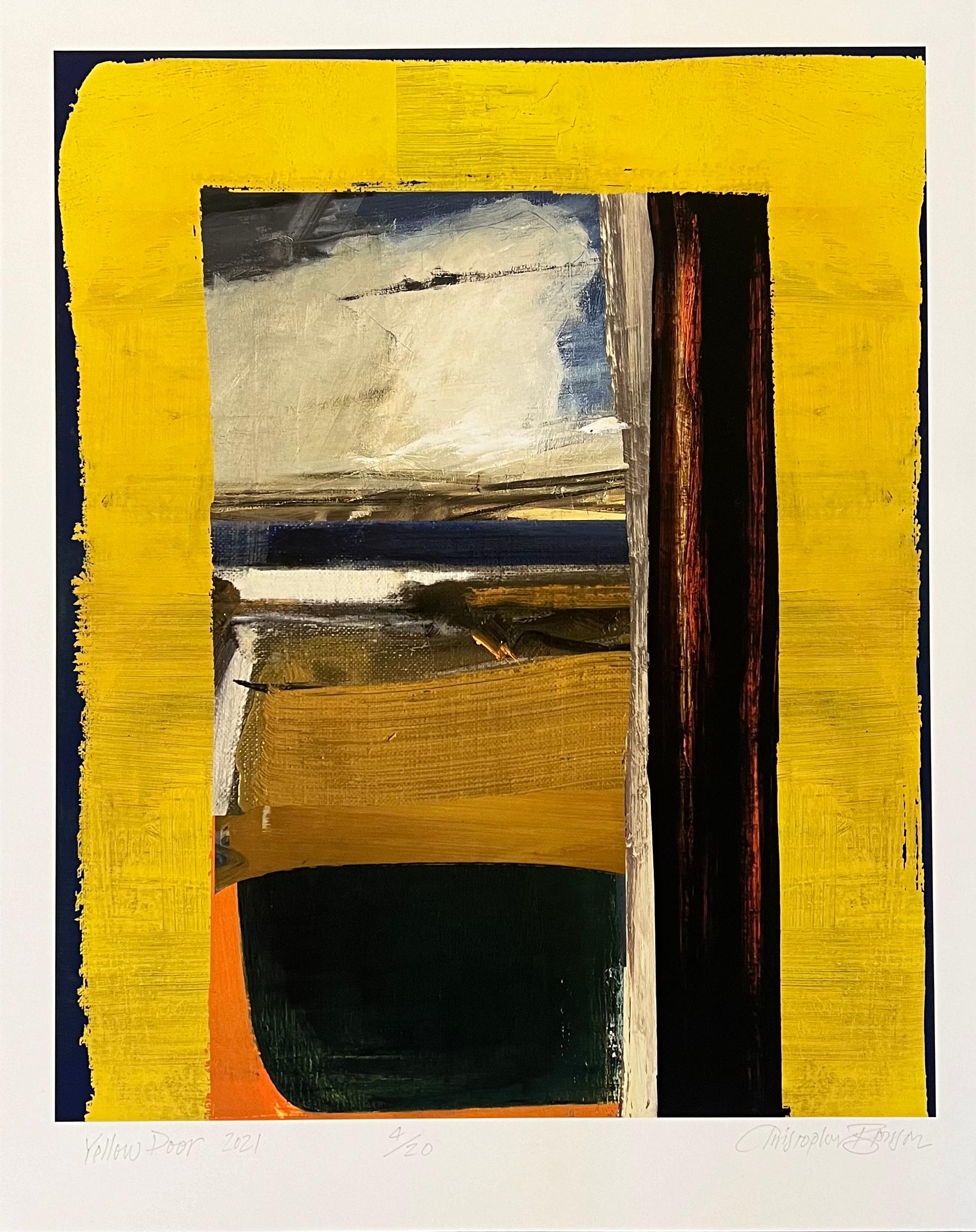 Christopher Benson Abstract Print - Yellow Door