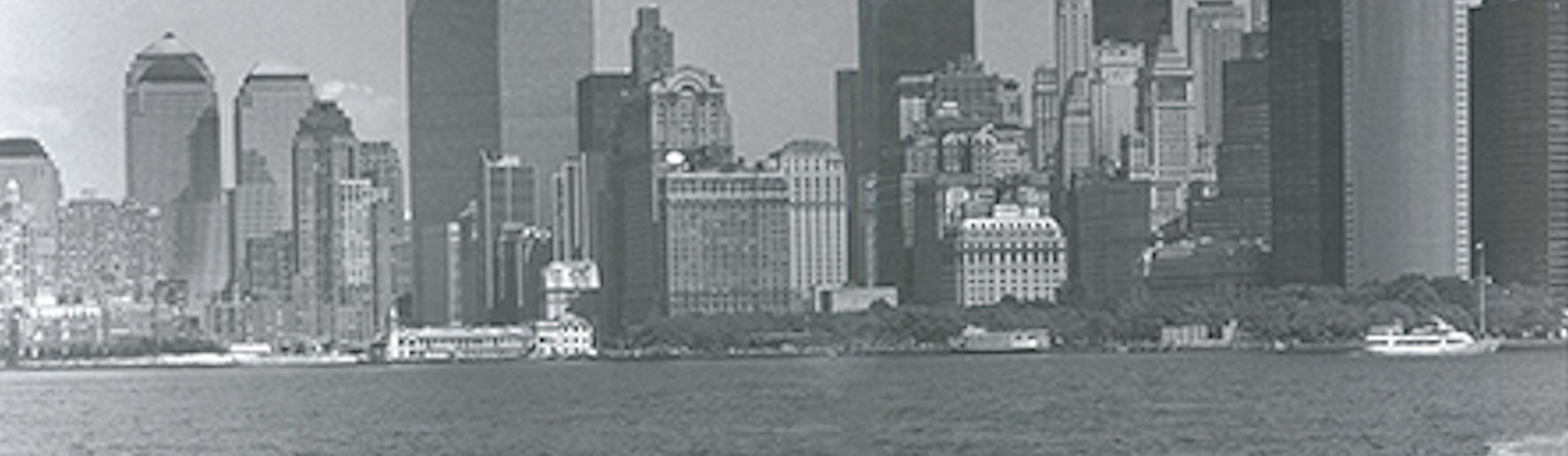 Lower Manhattan from the Staten Island Ferry - Christopher Bliss For Sale 1
