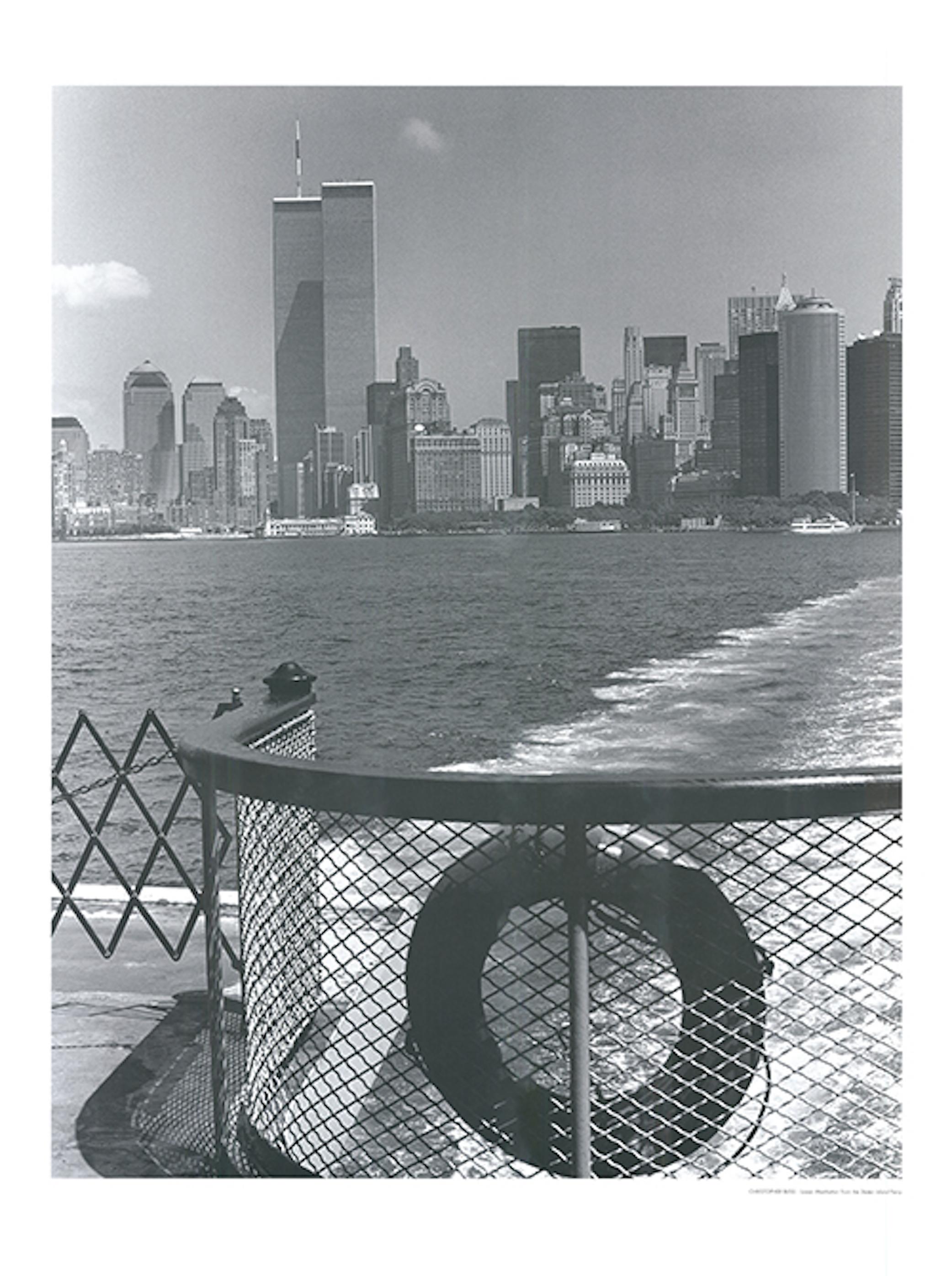 Lower Manhattan from the Staten Island Ferry - Christopher Bliss For Sale 2