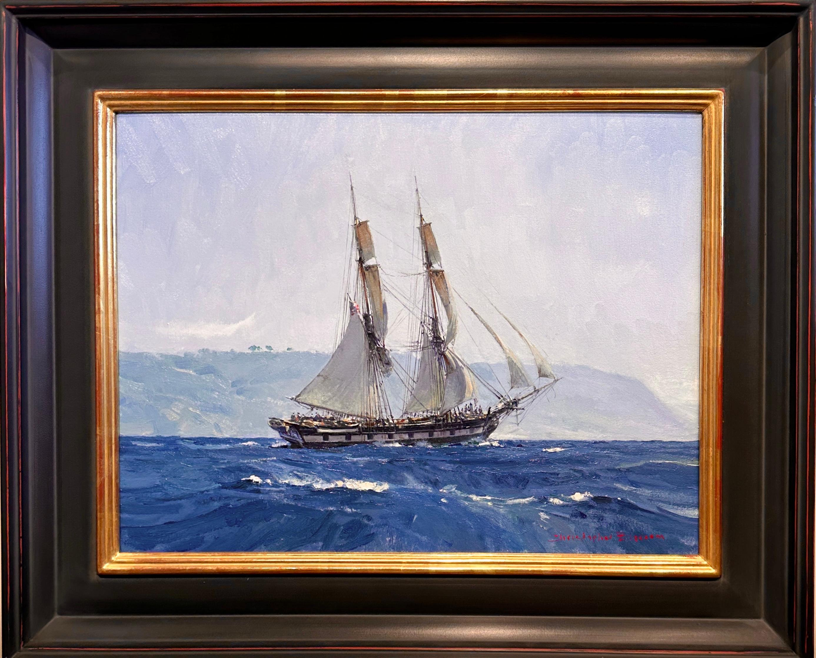 Christopher Blossom (n. 1956) Artista marítimo, Paisaje marino 1