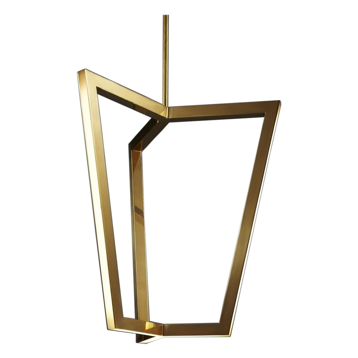 Christopher Boots, "Triptyx", Pendant (Brass), 2013 For Sale