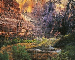 Retro Twilight Virgin RIver, Zion National Park
