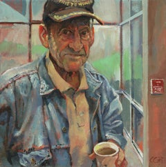 "Tiempo de honrar" (2024) de Christopher Cart, Pintura al óleo original sobre lienzo