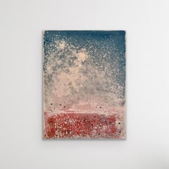 Red Desert - Contemporary Abstract Landscape Oil Painting