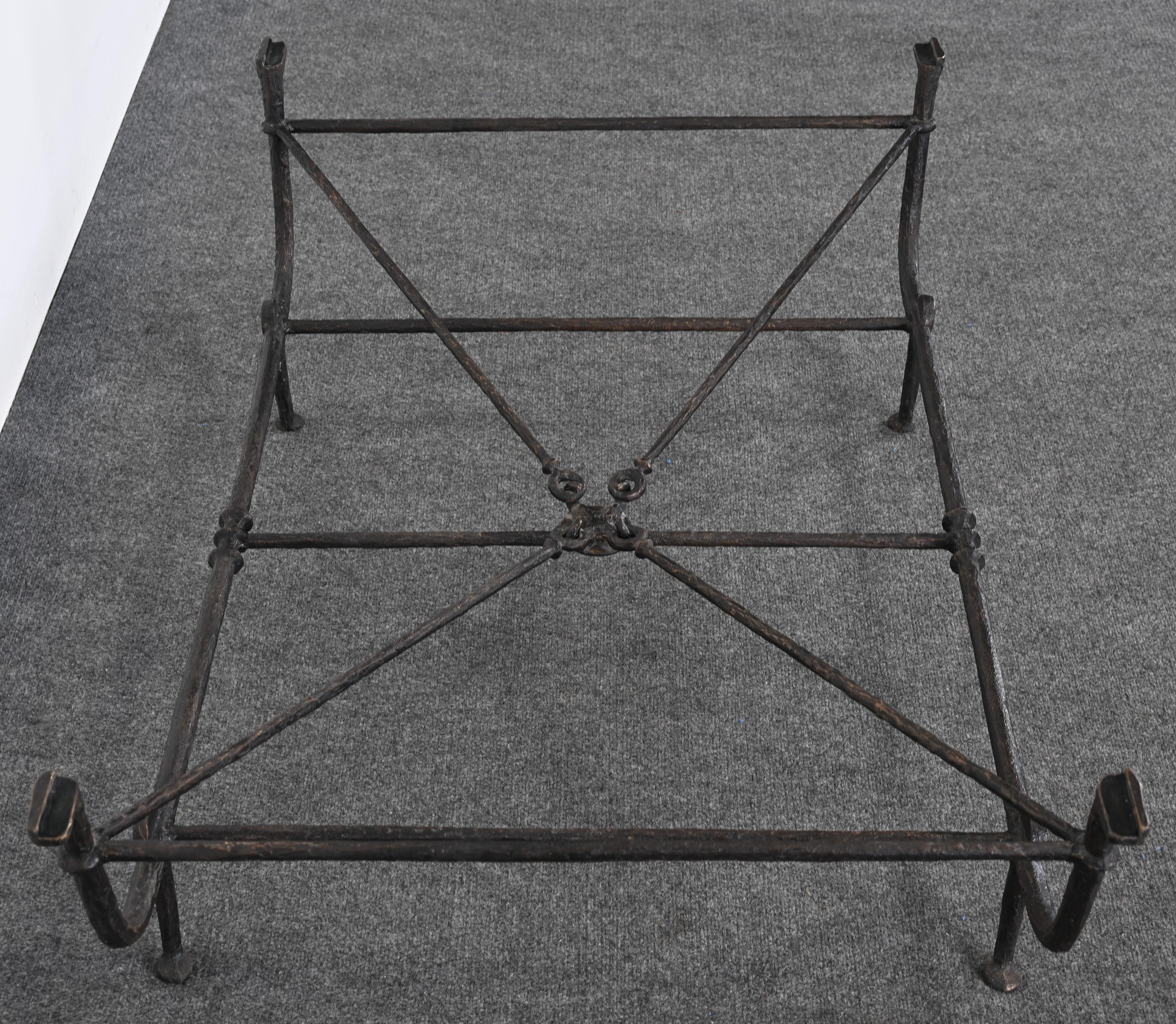 Christopher Chodoff Bronze Coffee Table in the Manner of Diego Giacometti, 1980s 6