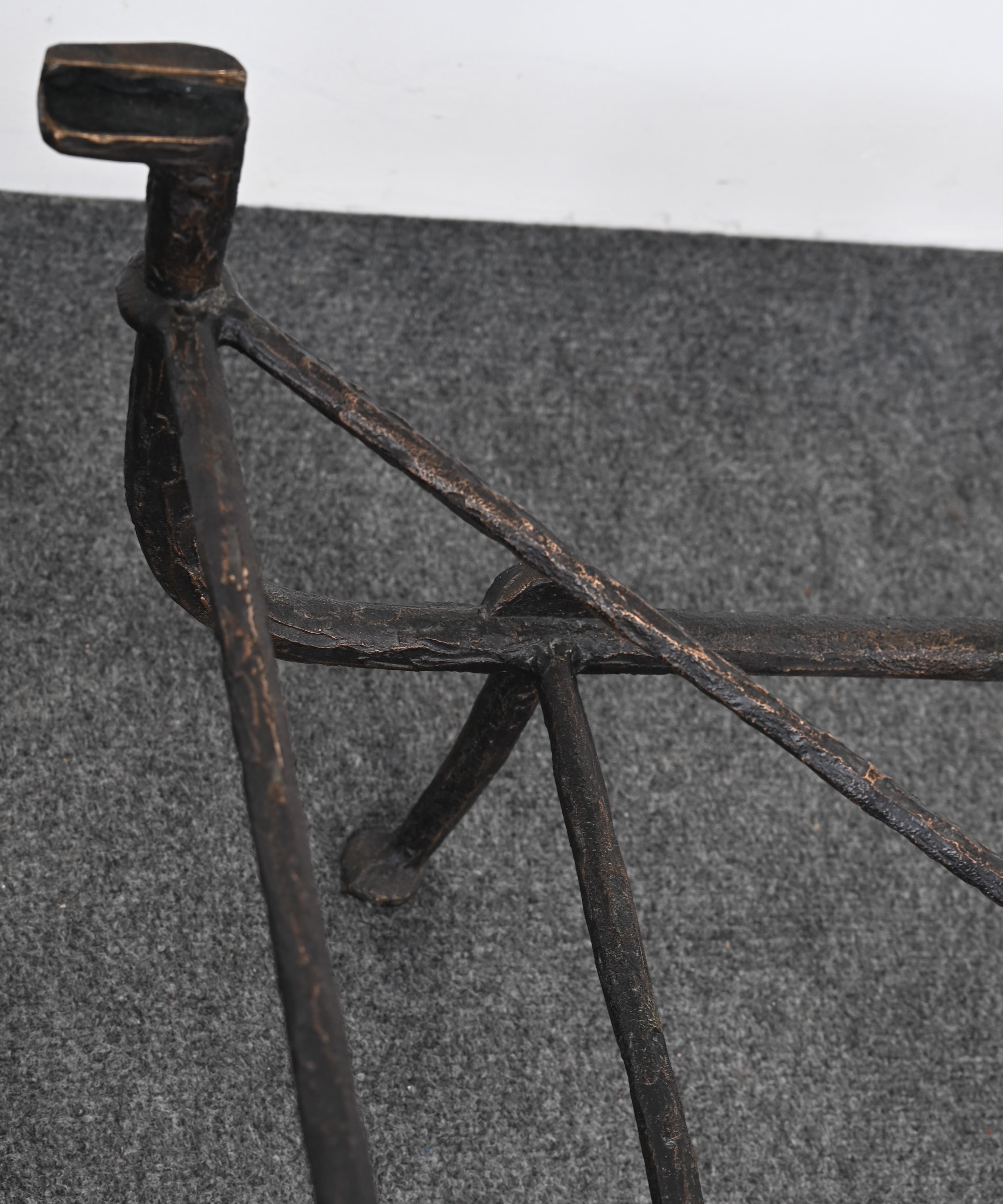 Table basse en bronze de Christopher Chodoff à la manière de Diego Giacometti, années 1980 7